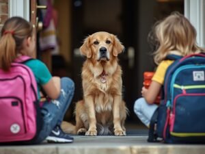 Dog’s Unwavering Loyalty Melts Hearts at School