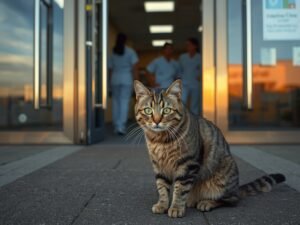 Stray Cat’s Loyalty Melts Hearts at Chicago Hospital