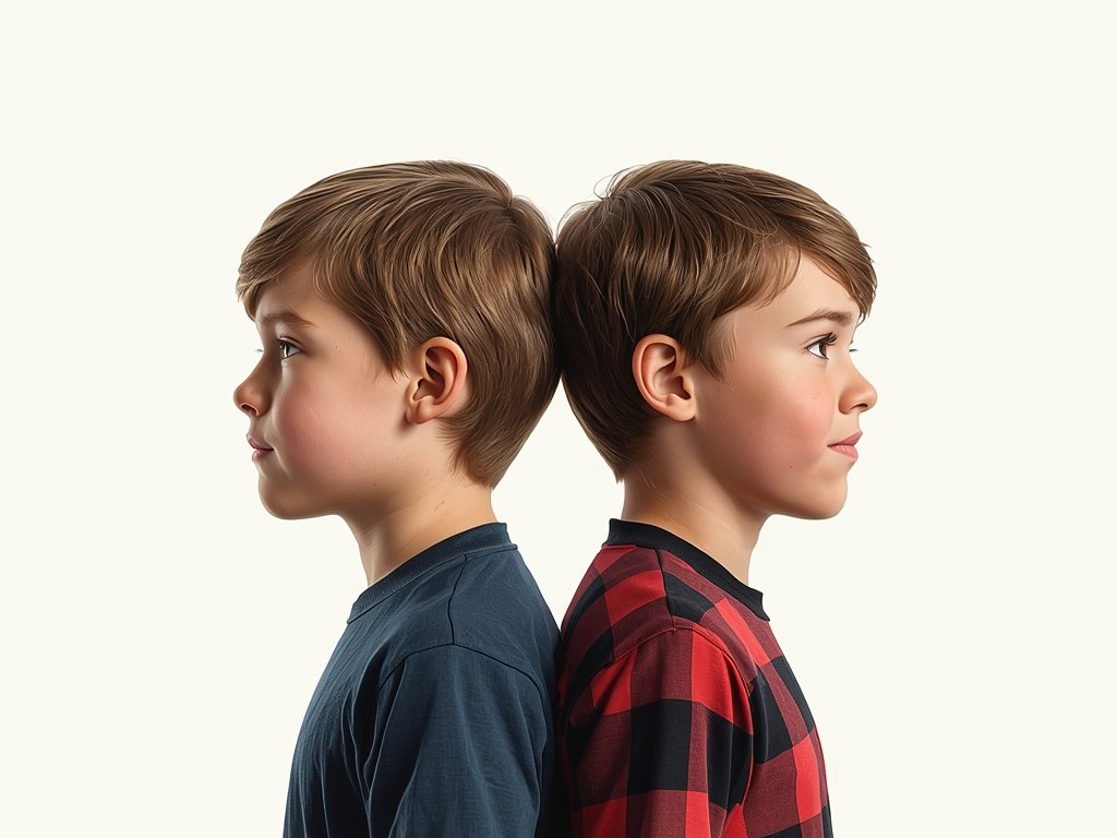 A time-lapse concept showing Timmy and Buddy growing up side