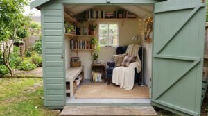 Backyard Reading Shed: Budget-Friendly Styling and Layout