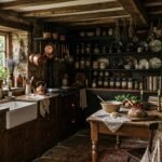 Dark Cottagecore Kitchen Design: Achieving a Moody Vintage Aesthetic