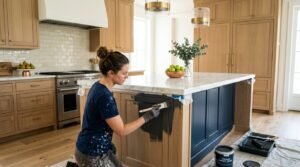 Painting a Kitchen Island for a High-End Budget Upgrade
