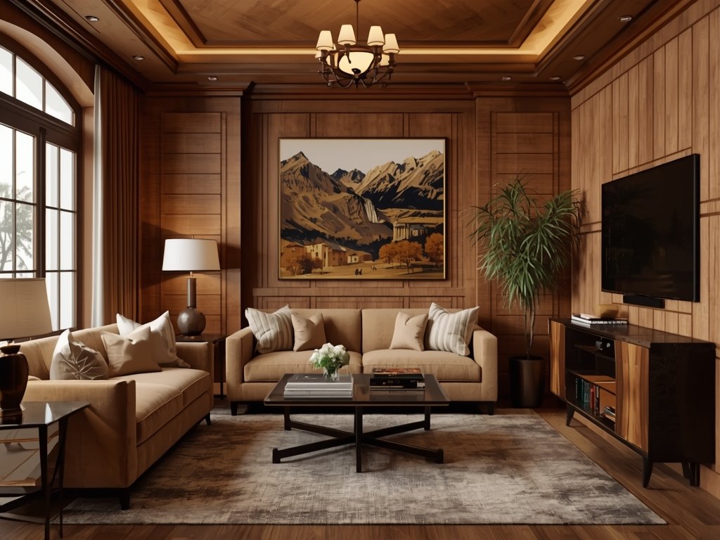 A small Art Deco living room with a