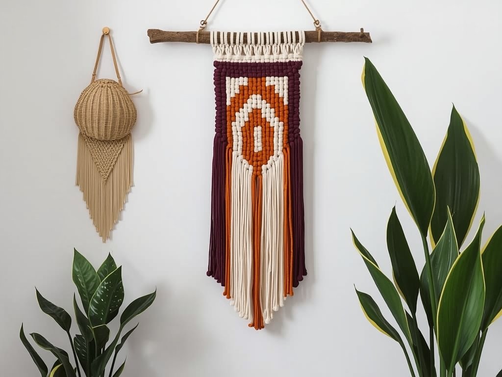 Macramé and Beaded Wall Hangings