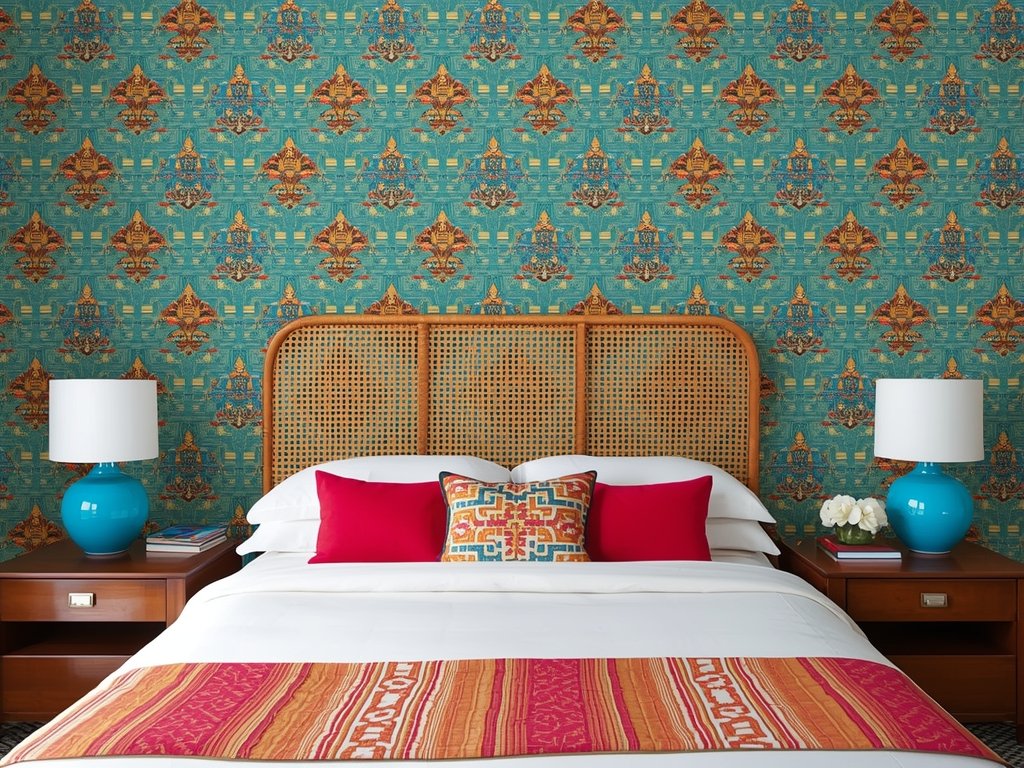 Statement Wall with African Wax Print