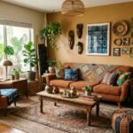 Afrobohemian Living Room Ideas with Nigerian Textiles